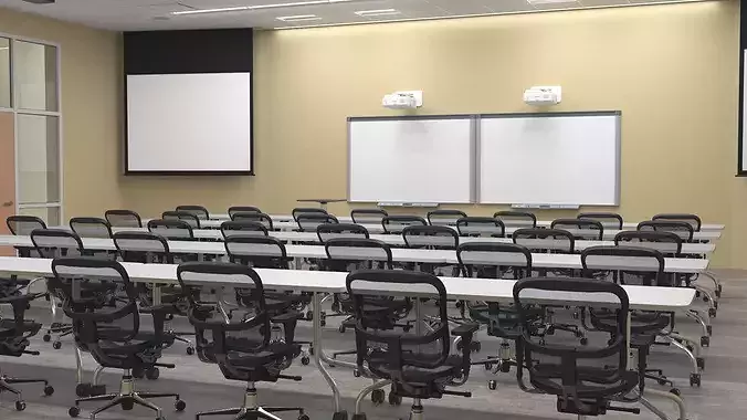 College Conference Room Interior 3D model