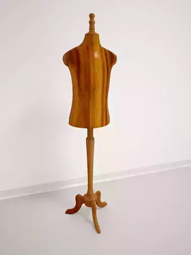Wooden Mannequin  VR  AR  low-poly 3D model Low-poly 3D model