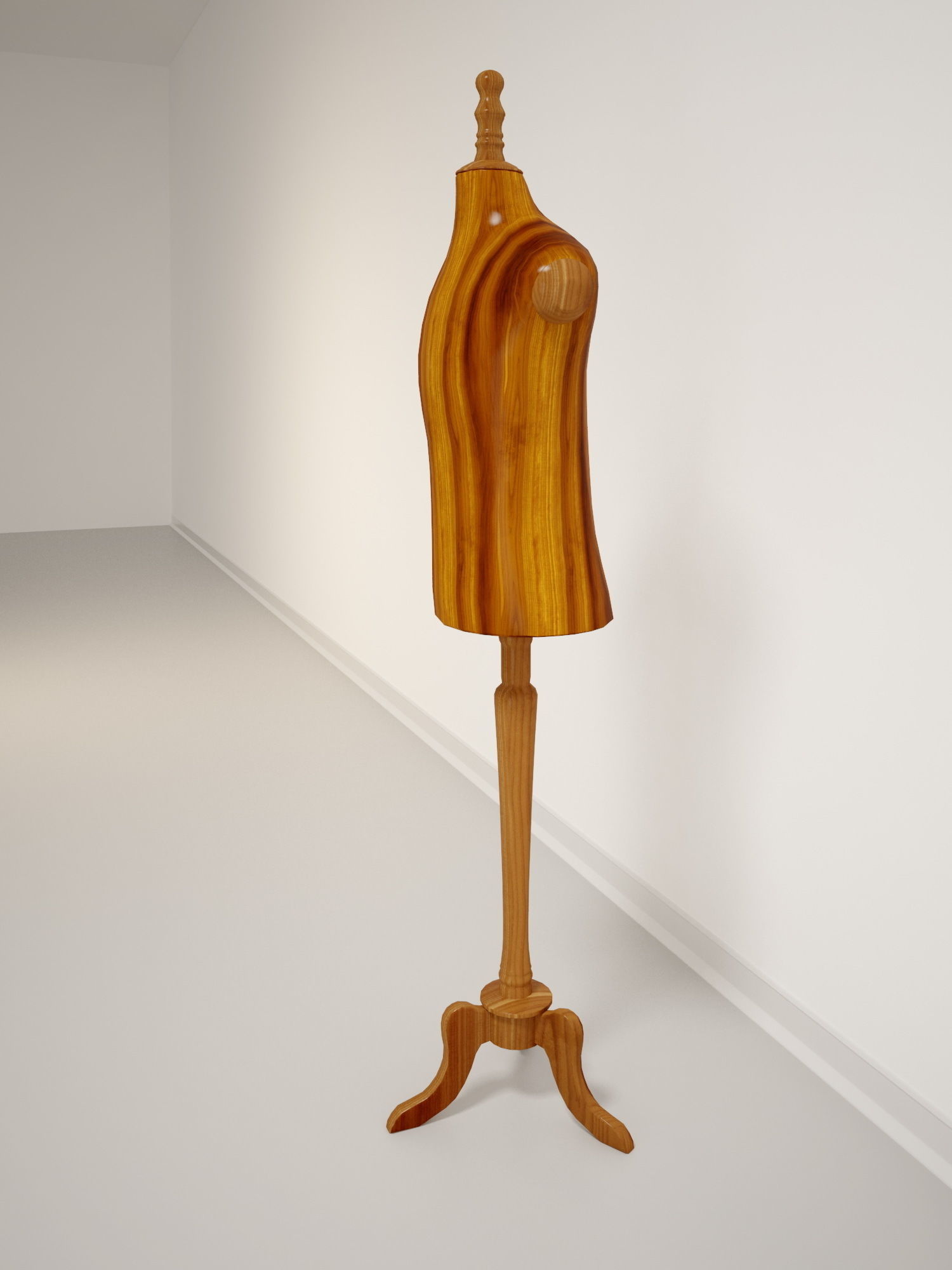 Wooden Mannequin  VR  AR  low-poly 3D model Low-poly 3D model_4