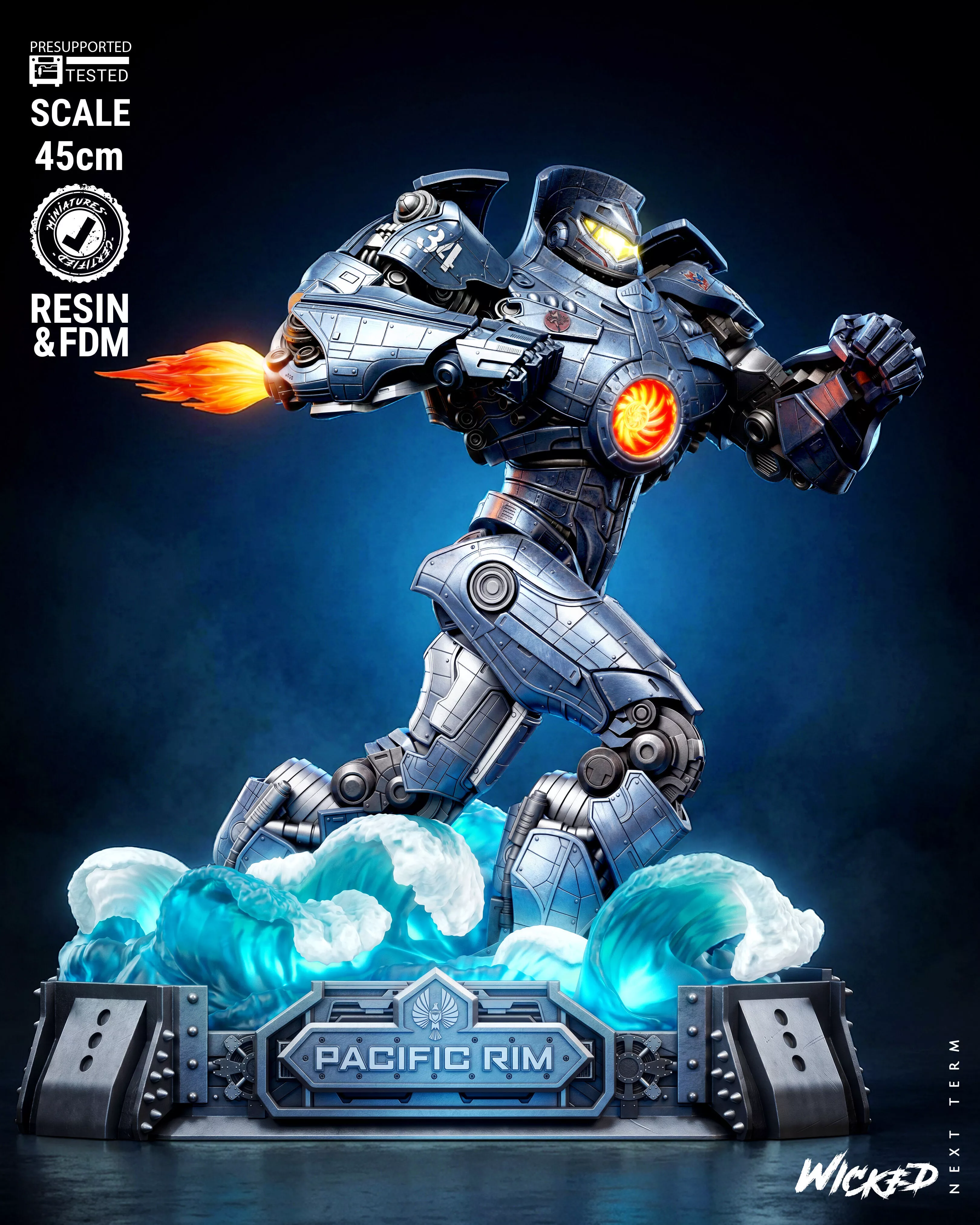 Wicked Movies Gipsy Danger Sculpture 3D print model