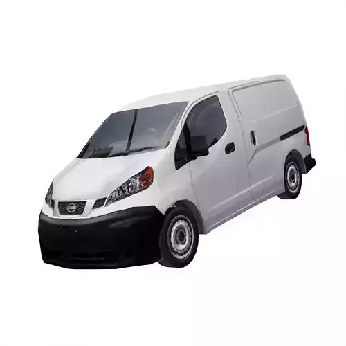 Nissan NV200 Japanese design low polygonal van 