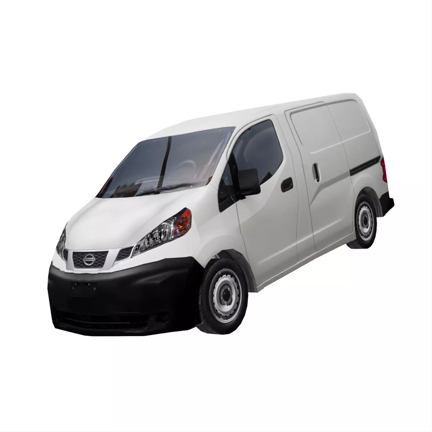 Nissan NV200 Japanese design low polygonal van Low-poly 3D model