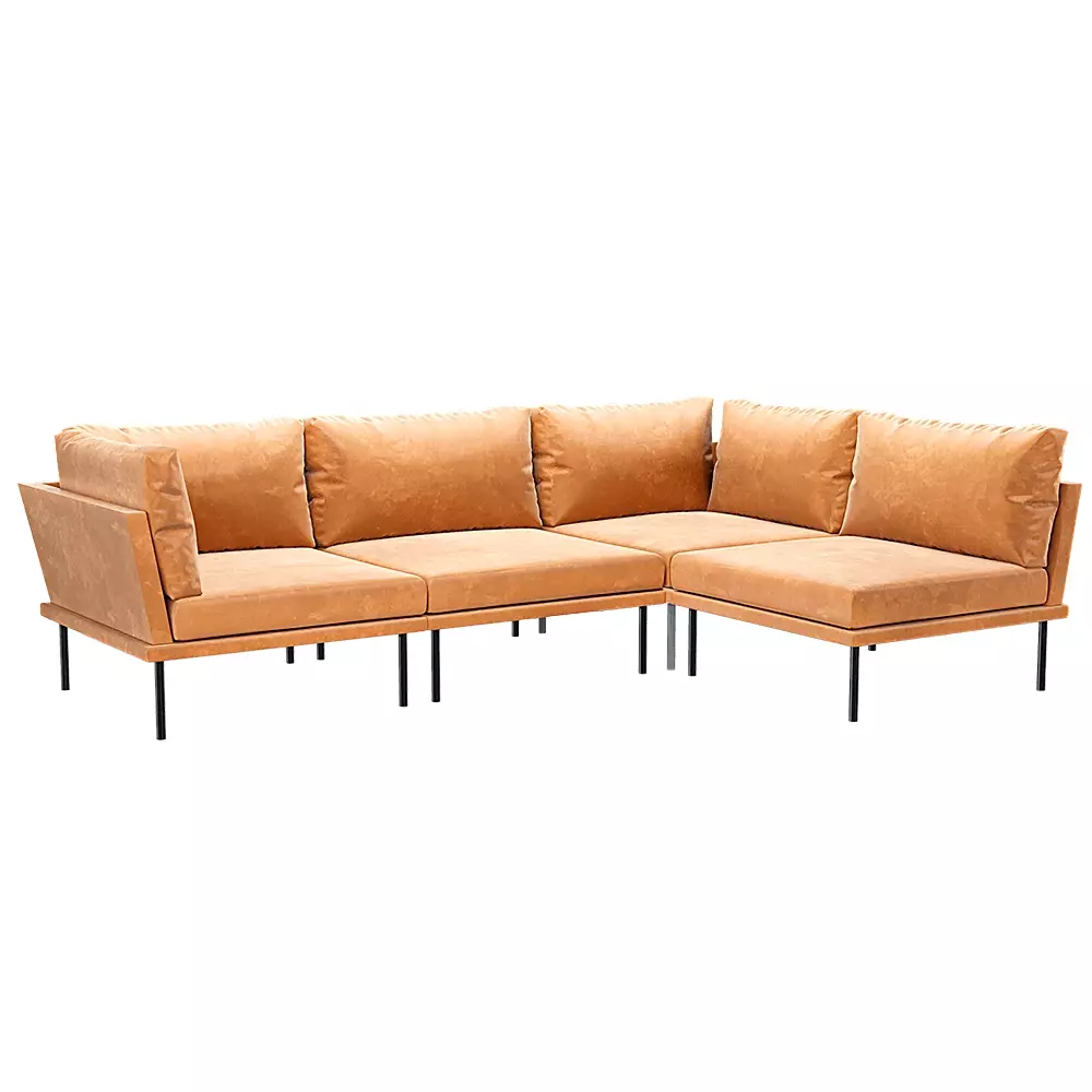 Sofa Morgan Low-poly 3D model