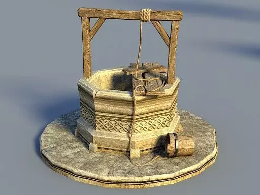 Desert Well 3D model_0
