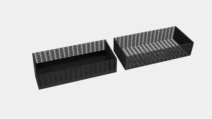 Rectangle Wire Pattern Bin