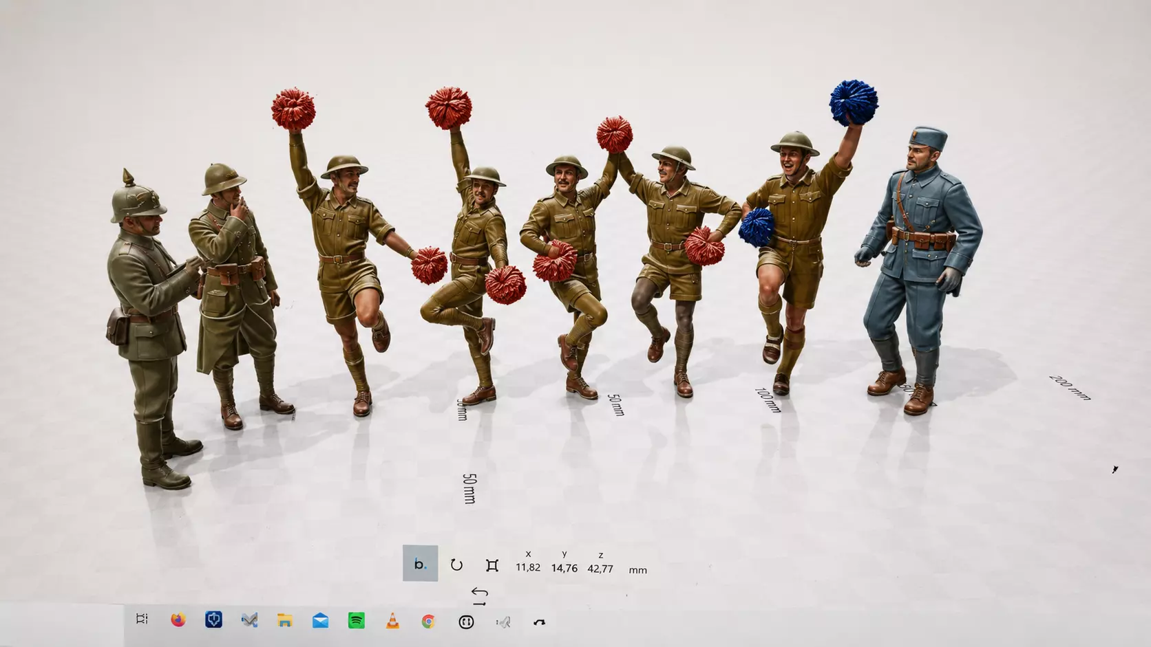 British Tommies Present Their Deadly Art of Battle 3D print model