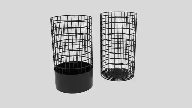Wire Bin Cylinder