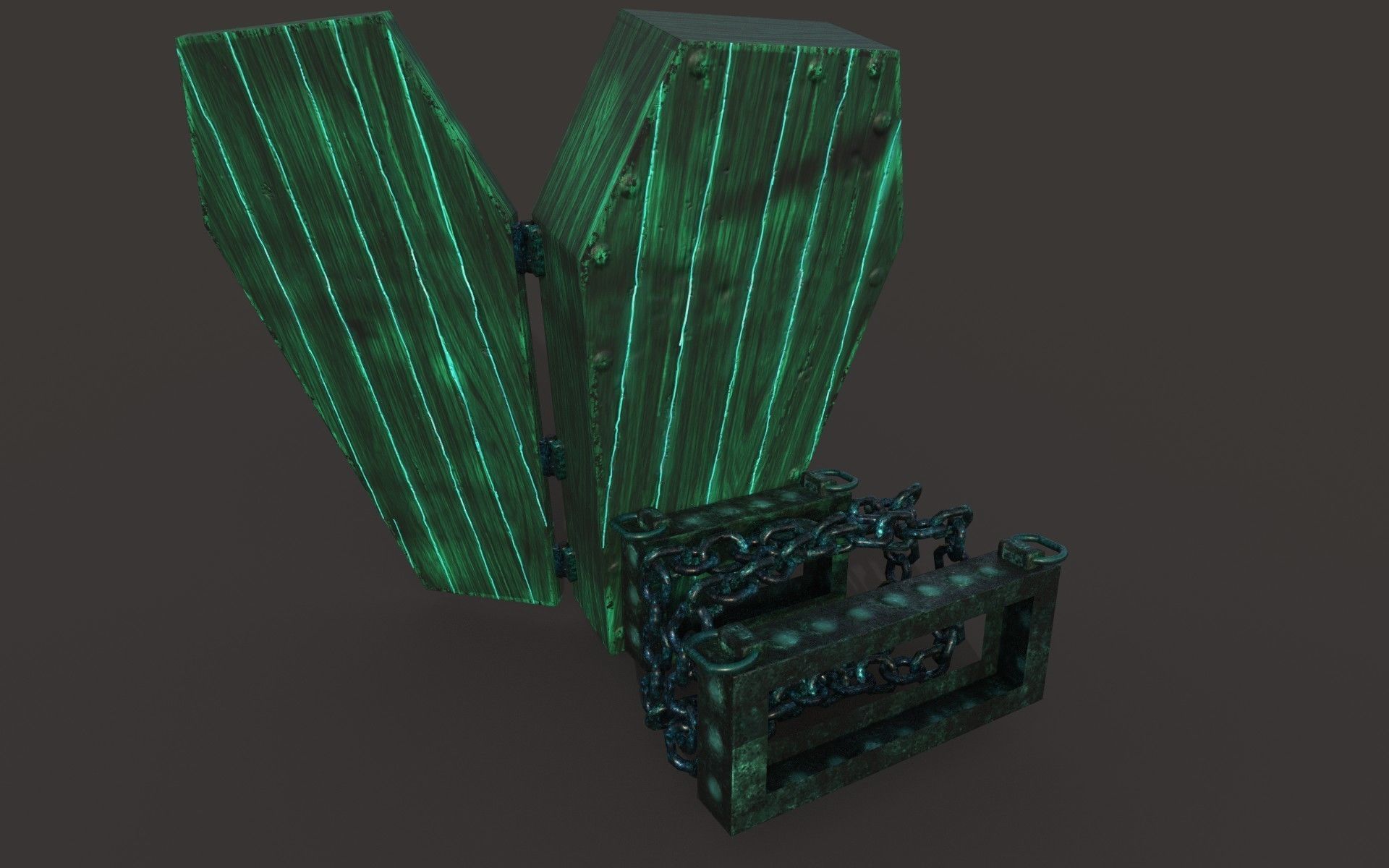 powerful coffin Free low-poly 3D model_10