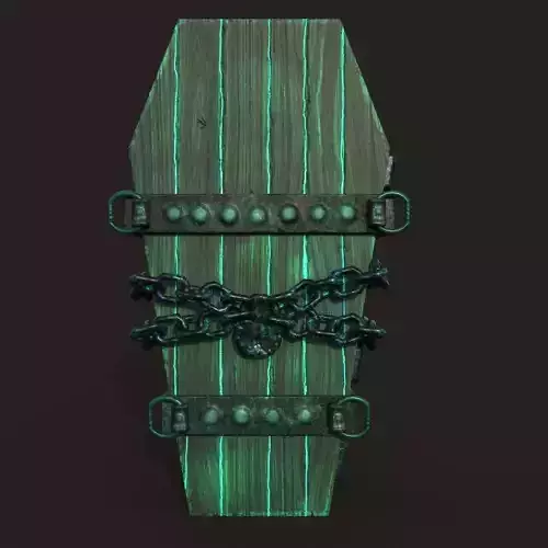 powerful coffin Free low-poly 3D model