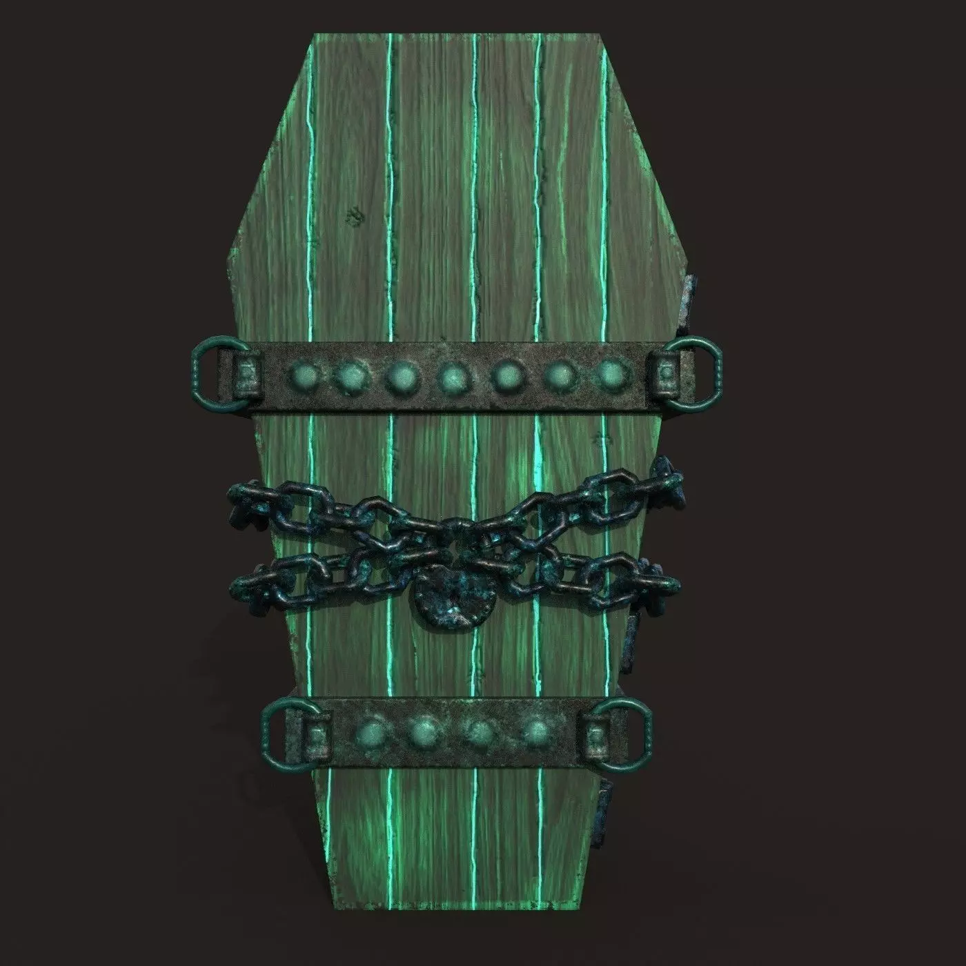 powerful coffin Free low-poly 3D model_0