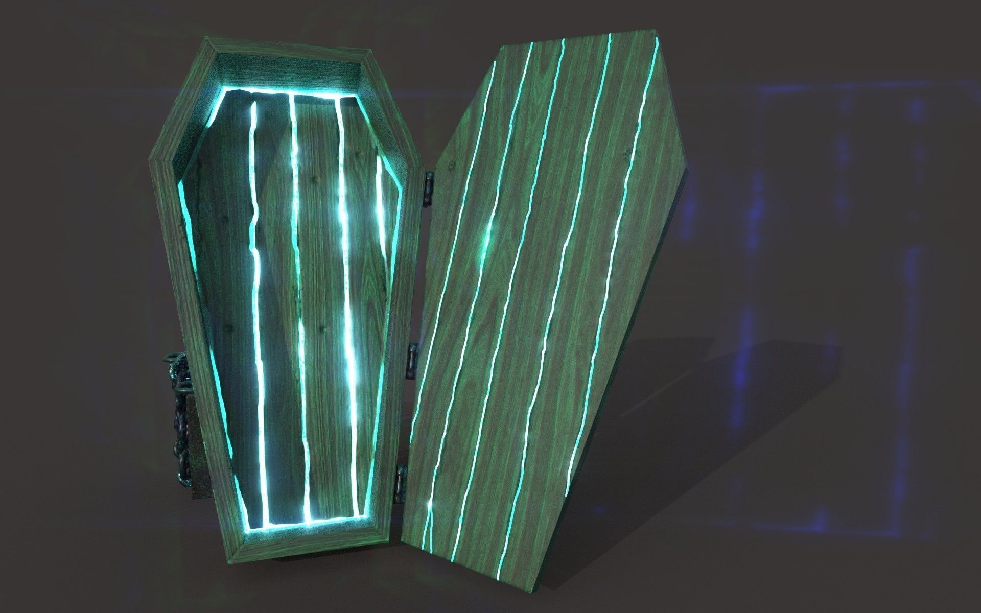 powerful coffin Free low-poly 3D model_9