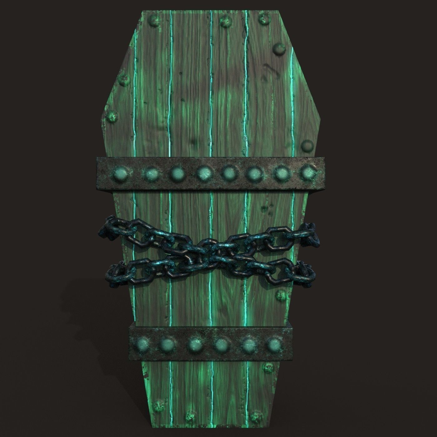 powerful coffin Free low-poly 3D model_2