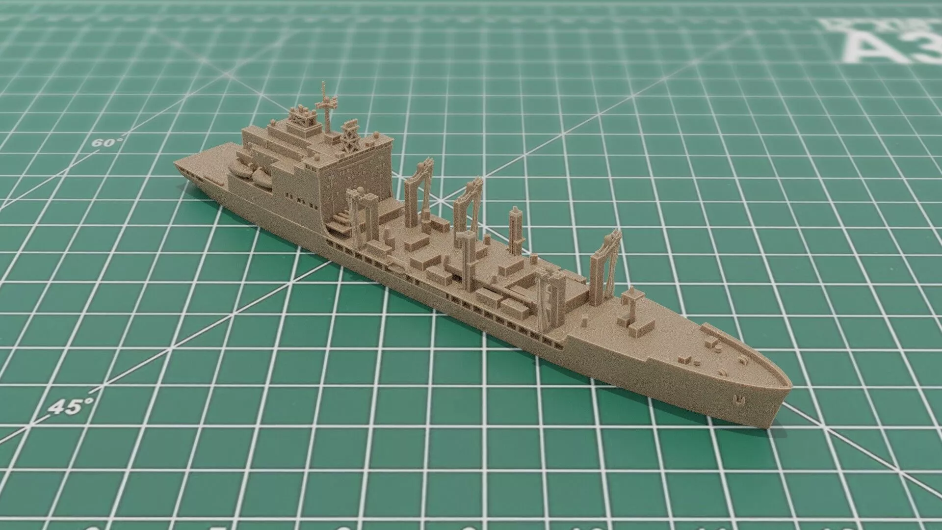 USNS John Lewis T-AO- 205 Replenishment Oiler Logistics Ship 3D print model