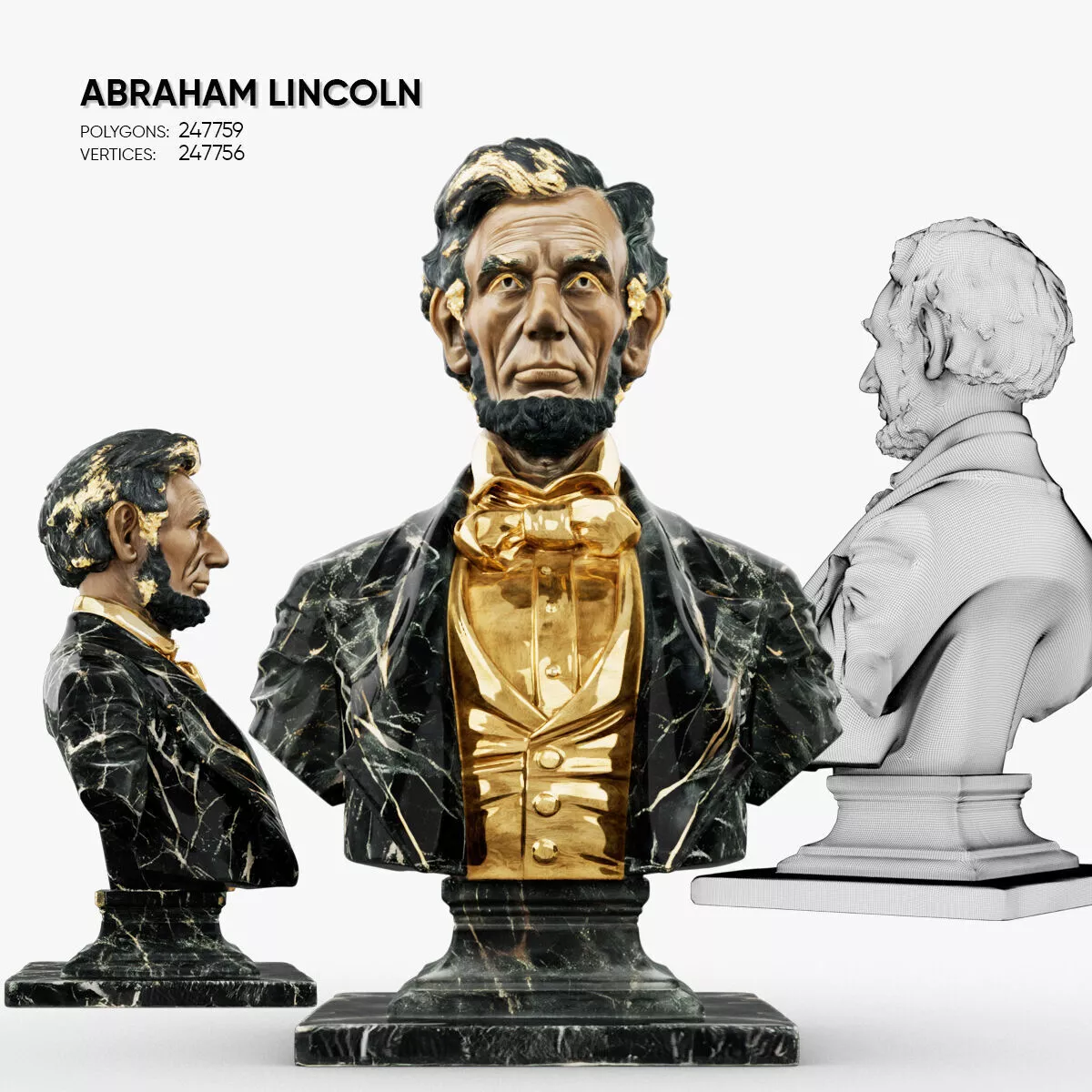Abraham Lincoln 3D model