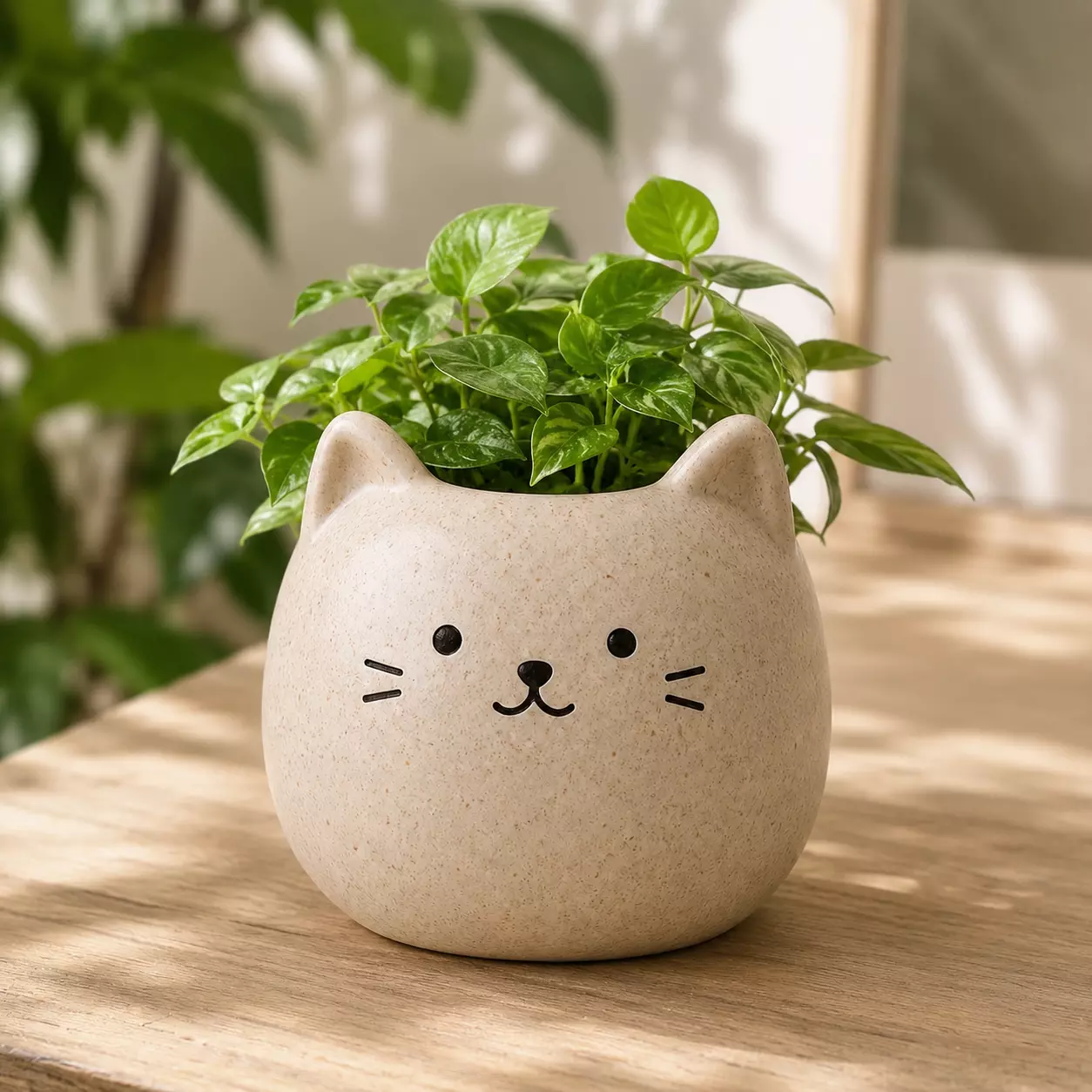 Cute Cat Planter Pot 3d model stl 3D print model