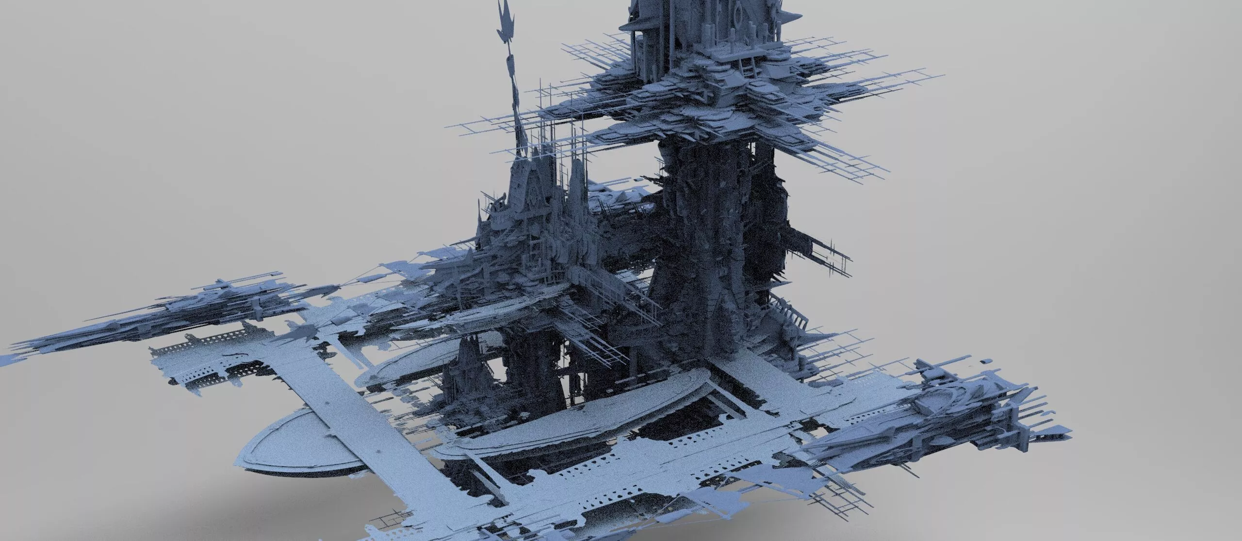 Ice Ocean sea delving portals 4 3D model