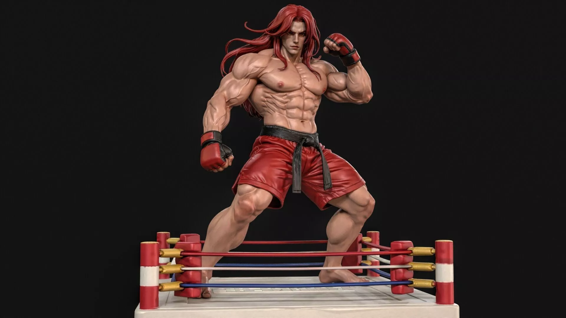 Muscular Fighter 2 3D Print Ready 3D print model