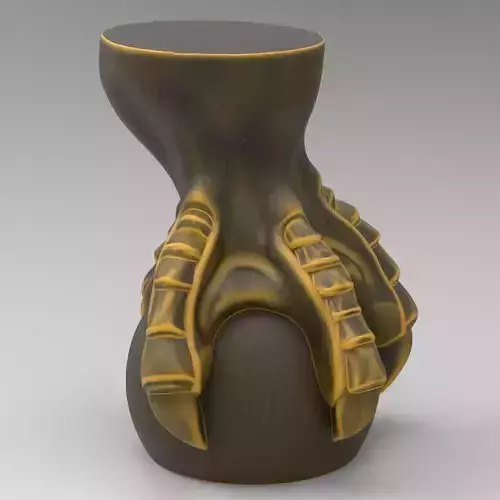 Furniture support with claw eagle 3D print model