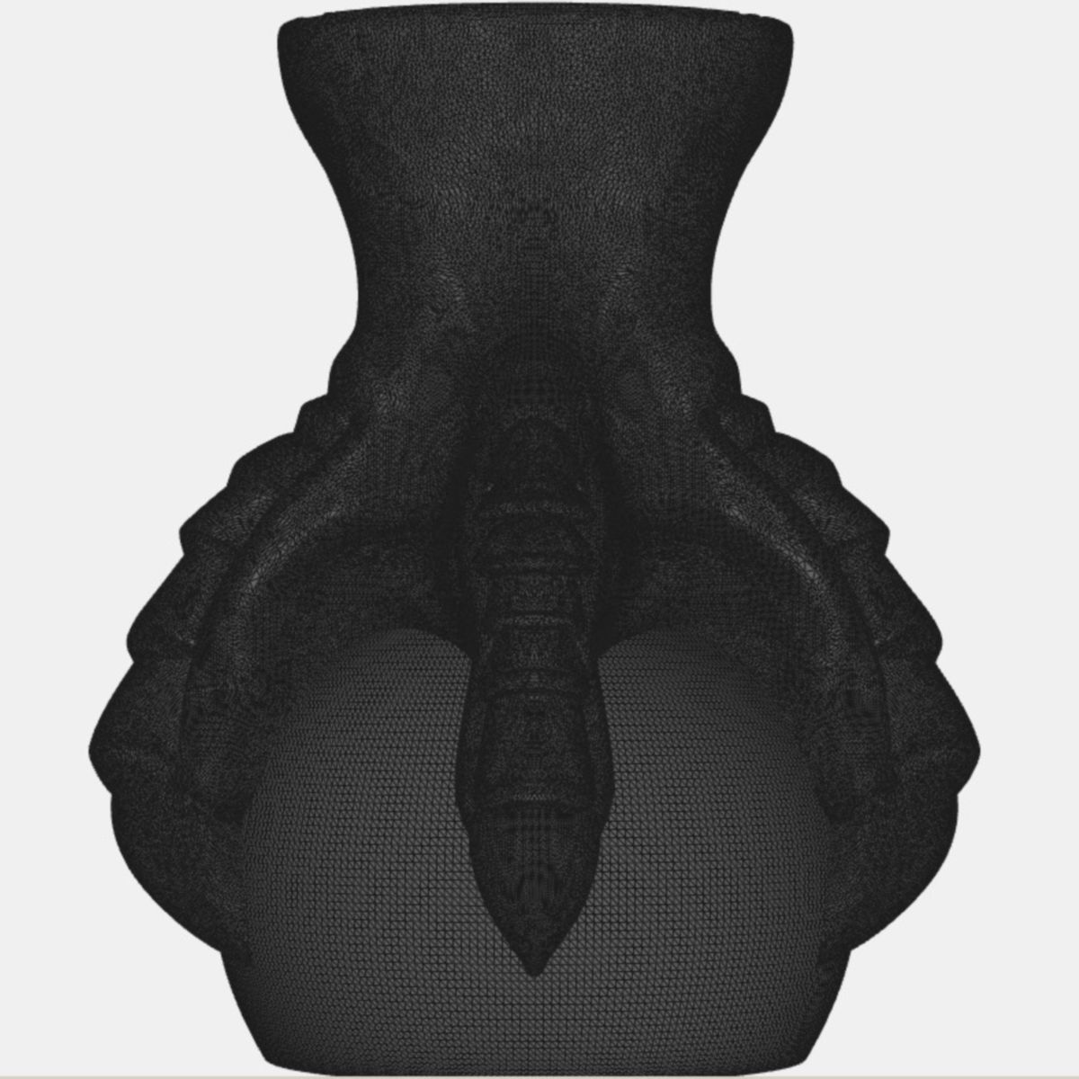 Furniture support with claw eagle 3D print model_4