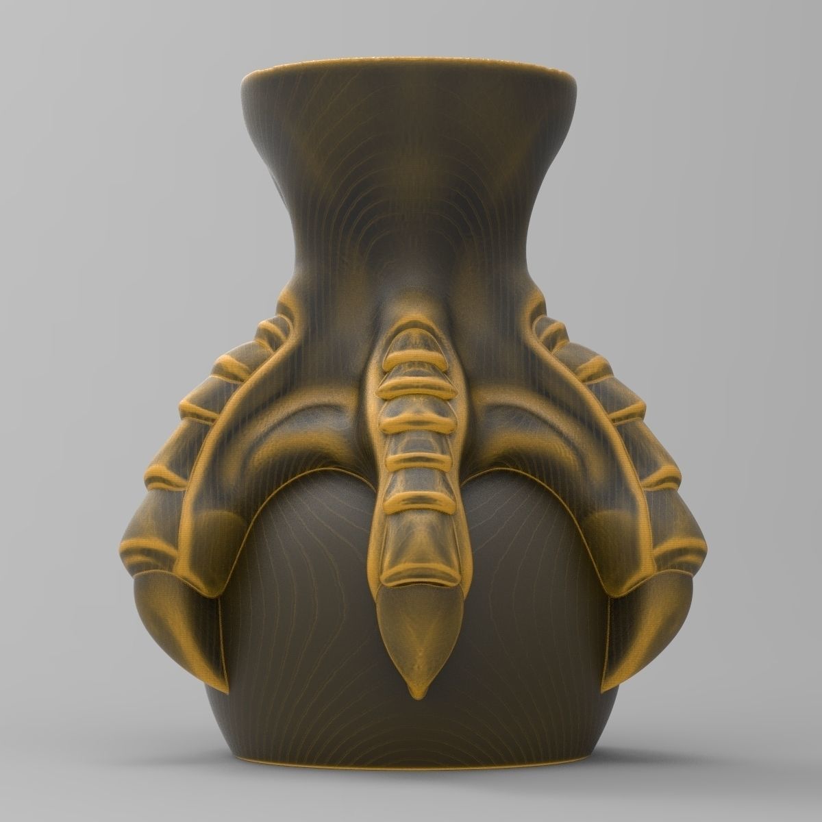 Furniture support with claw eagle 3D print model_1