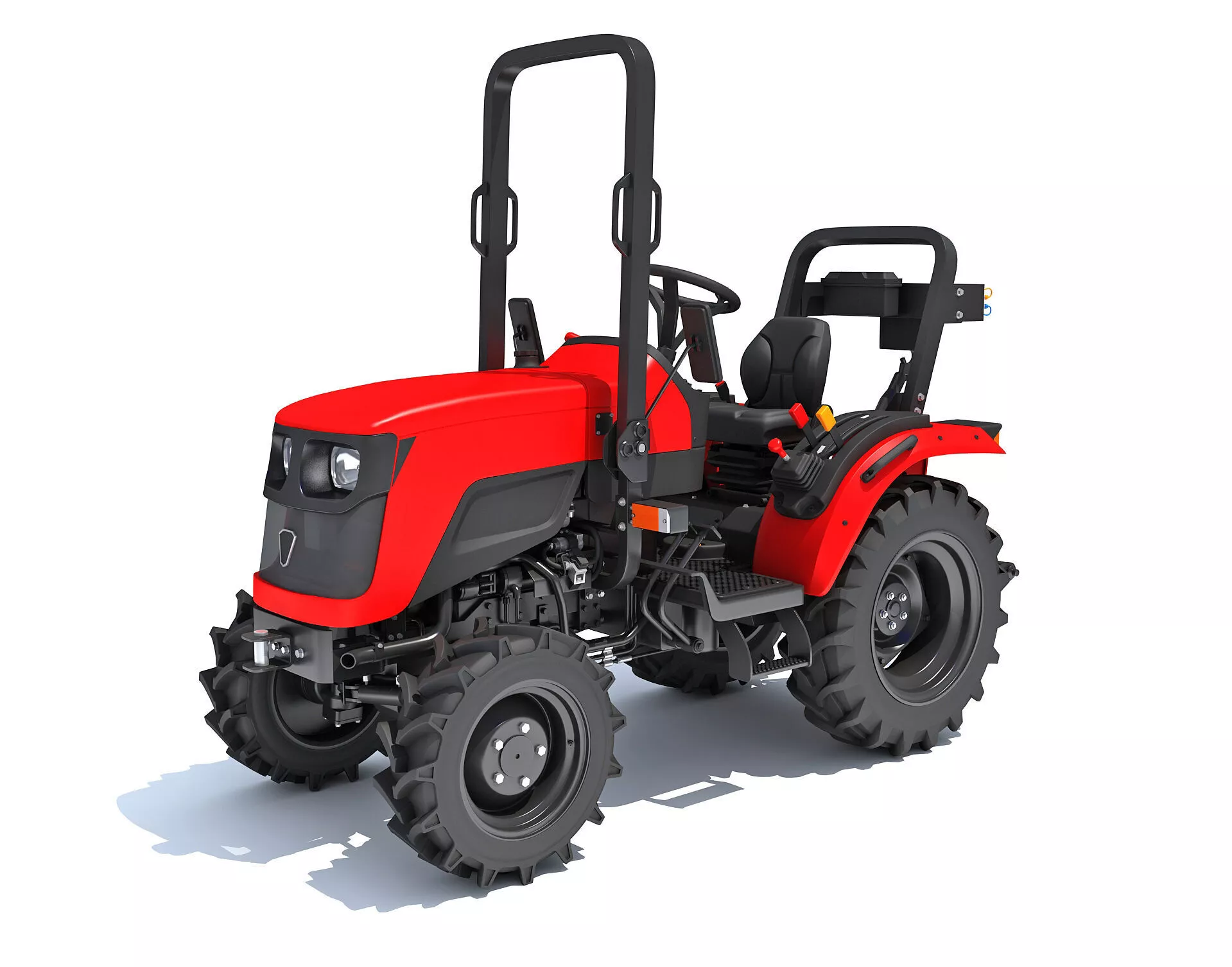 4WD Compact Tractor Hobby Farming Landscaping Maintenance 3D model