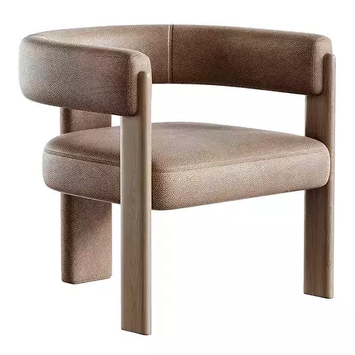 William Chair Retehome and Adele Opex Table Low-poly 3D model 5