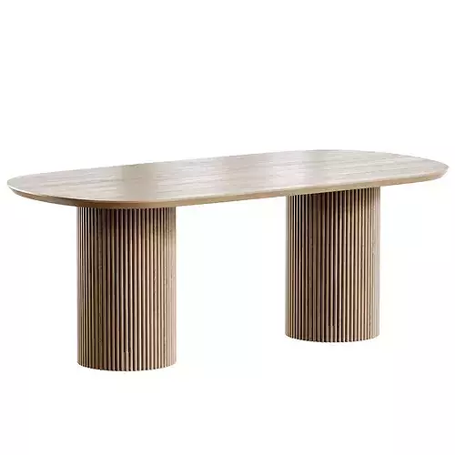 William Chair Retehome and Adele Opex Table Low-poly 3D model 6