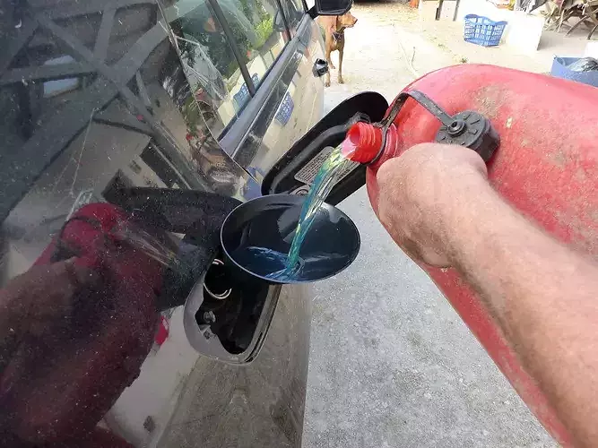 VW Petrol Diesel Fuel Funnel STL - Jerry Can Anti-Siphon Adapter 3D print model