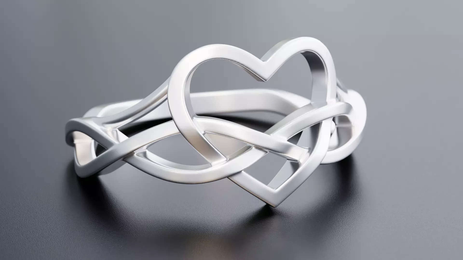 Single Heart Ring - Design-5 3D print model