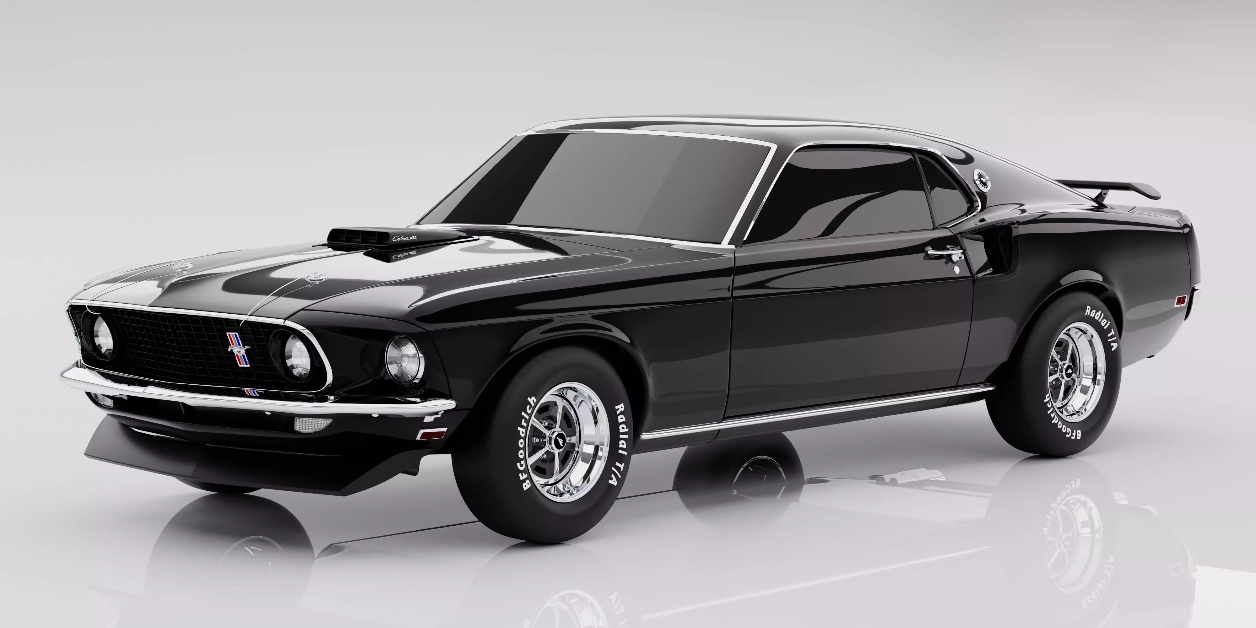Ford Mustang Mach 1 428 Cobra Jet 3D model