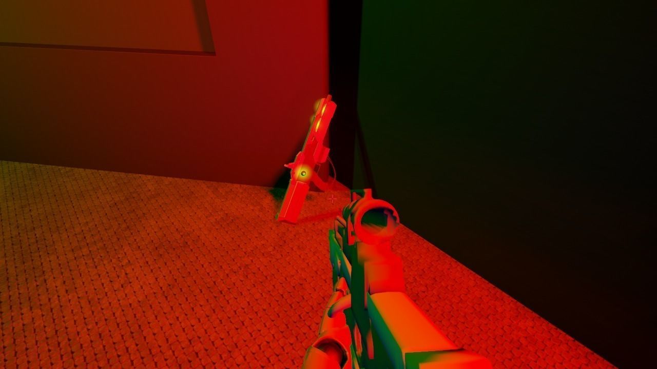 Lazer pistol Free low-poly 3D model_1