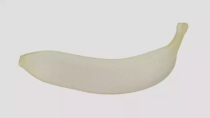 Realistic Banana 3D Scan 1 Mesh with 6 Ripeness Textures Low-poly 3D model 5