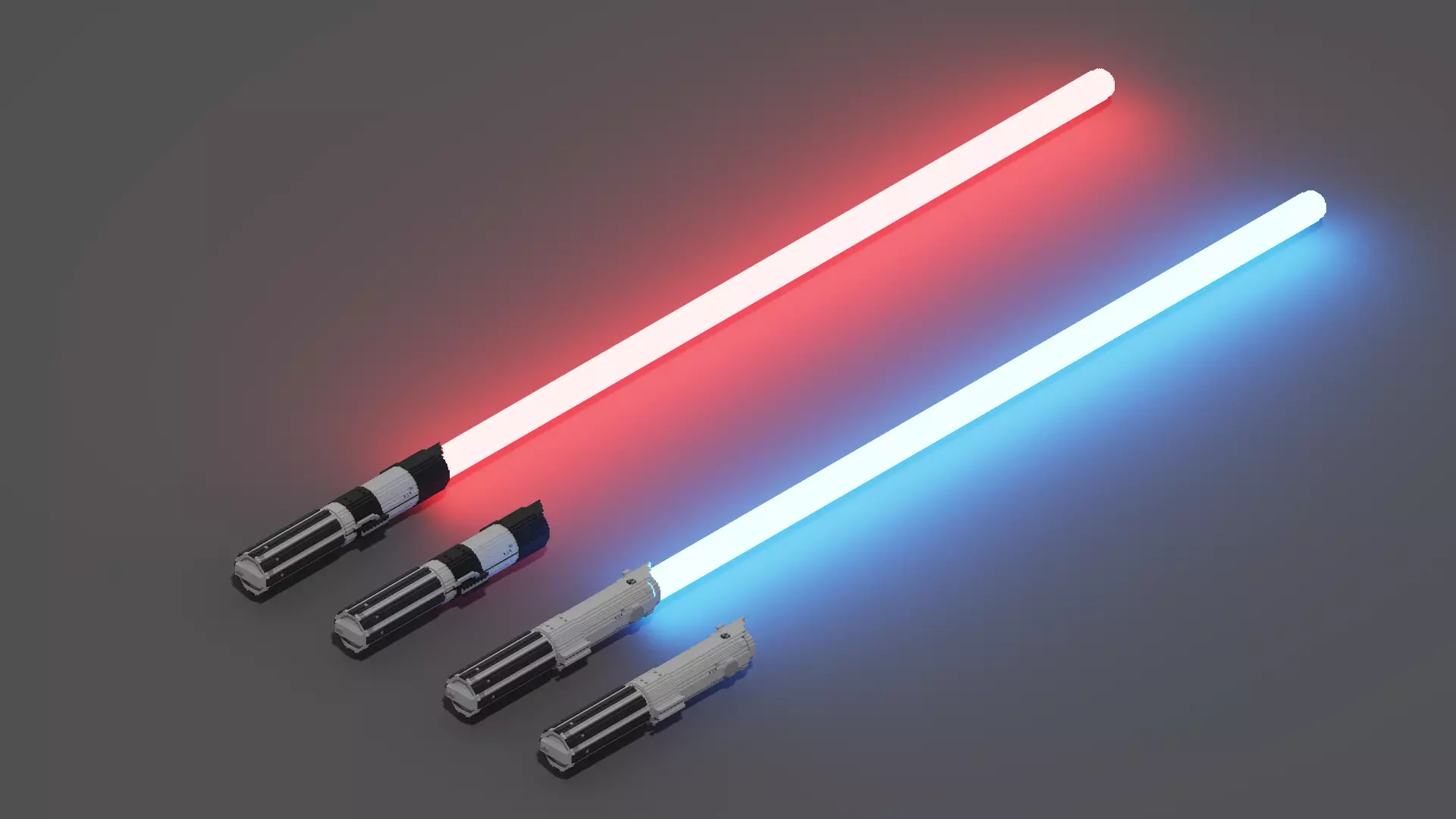 Magica Voxel Lightsaber Models 3D model