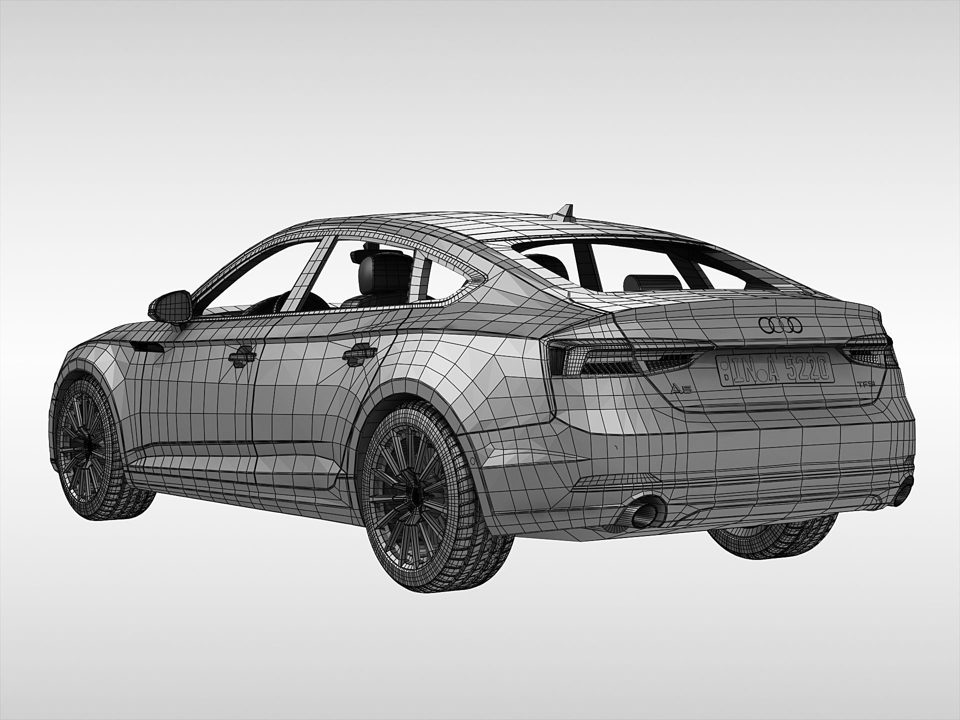 Audi A5 Sportback 2017 3D model_10