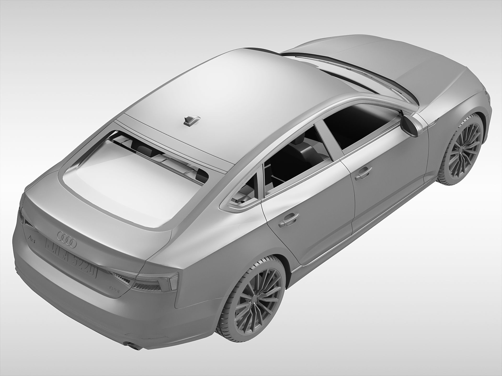 Audi A5 Sportback 2017 3D model_8