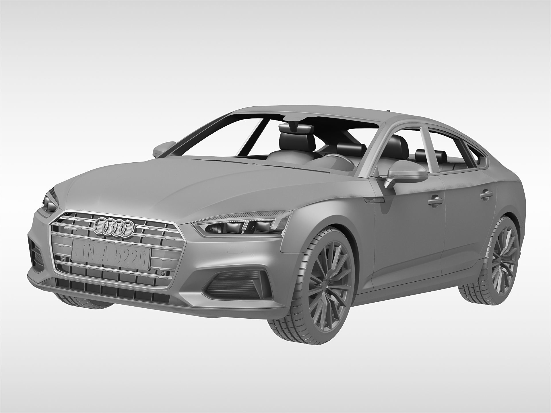 Audi A5 Sportback 2017 3D model_6
