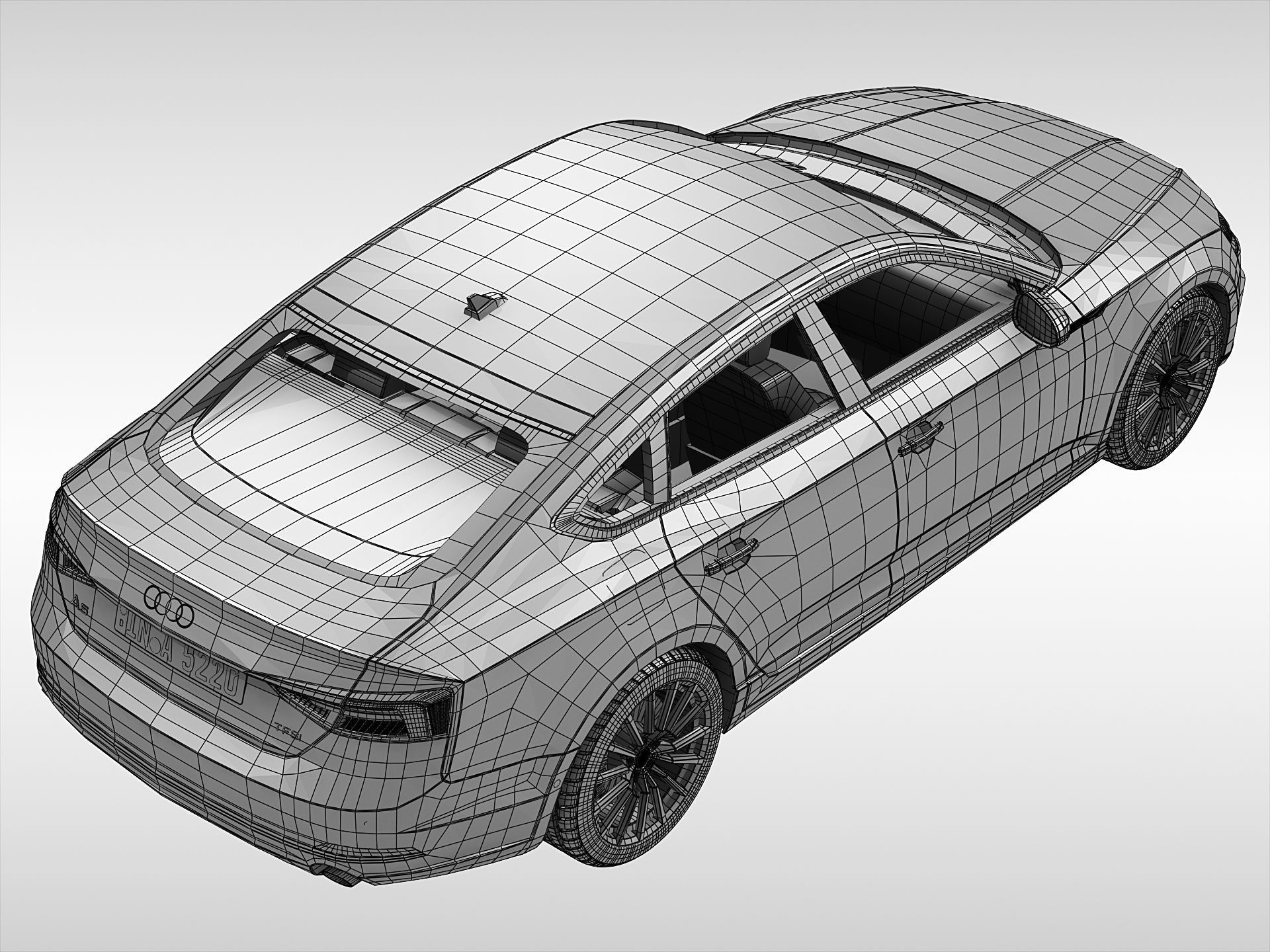 Audi A5 Sportback 2017 3D model_11