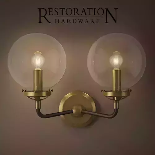 Sconce Restoration Hardware BISTRO GLOBE 3D model