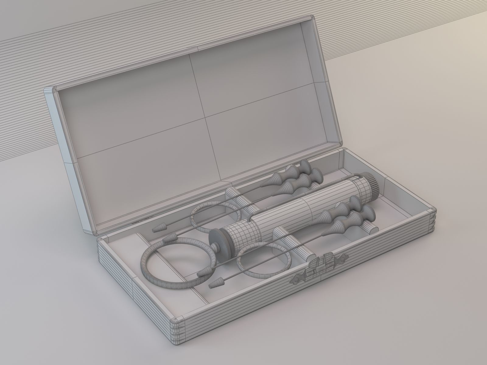 vintage syringe set 3D model_5