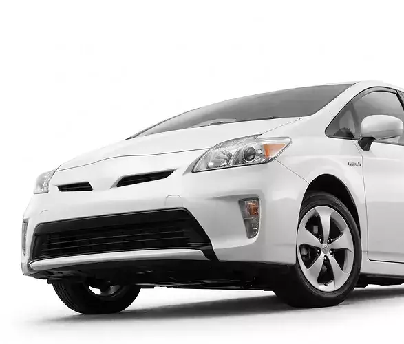Toyota Prius Hybrid Third Generation XW30 Low-poly 3D model 7