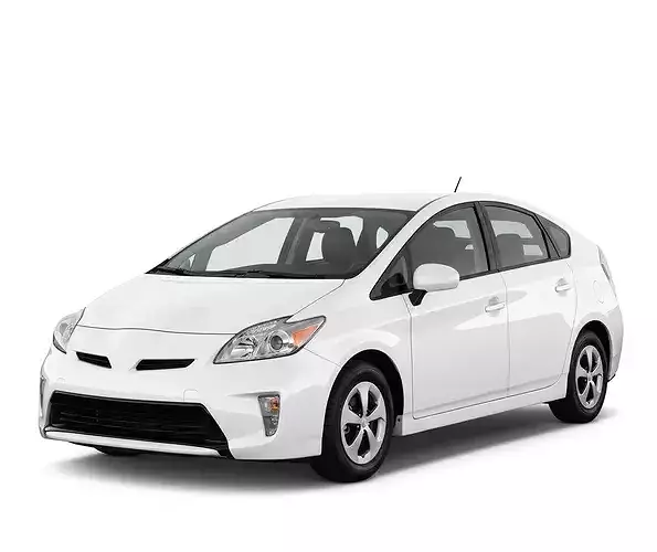 Toyota Prius Hybrid Third Generation XW30 Low-poly 3D model