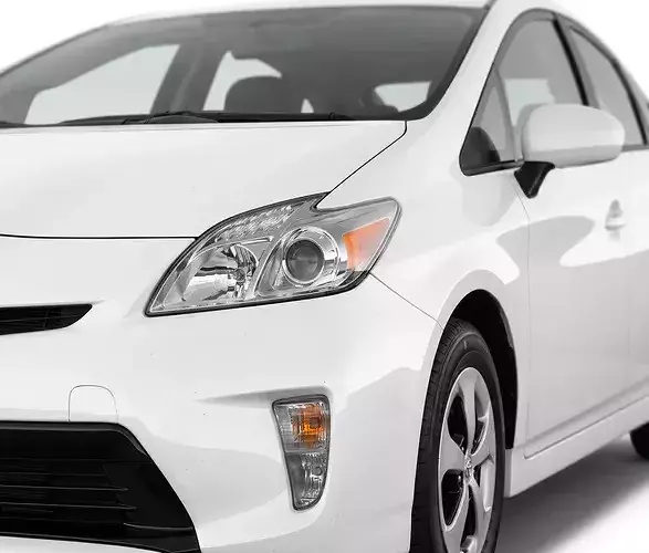 Toyota Prius Hybrid Third Generation XW30 Low-poly 3D model 6