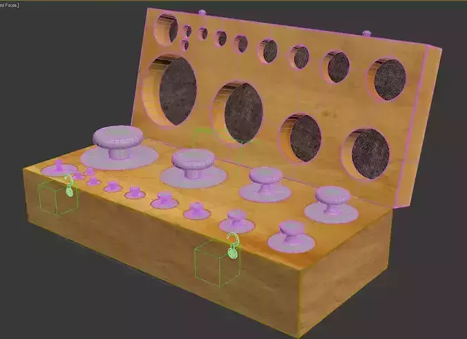vintage scale box 3D model