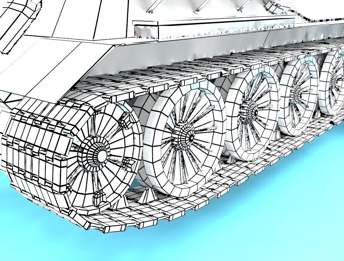 T-34-85  Low-poly 3D model_21