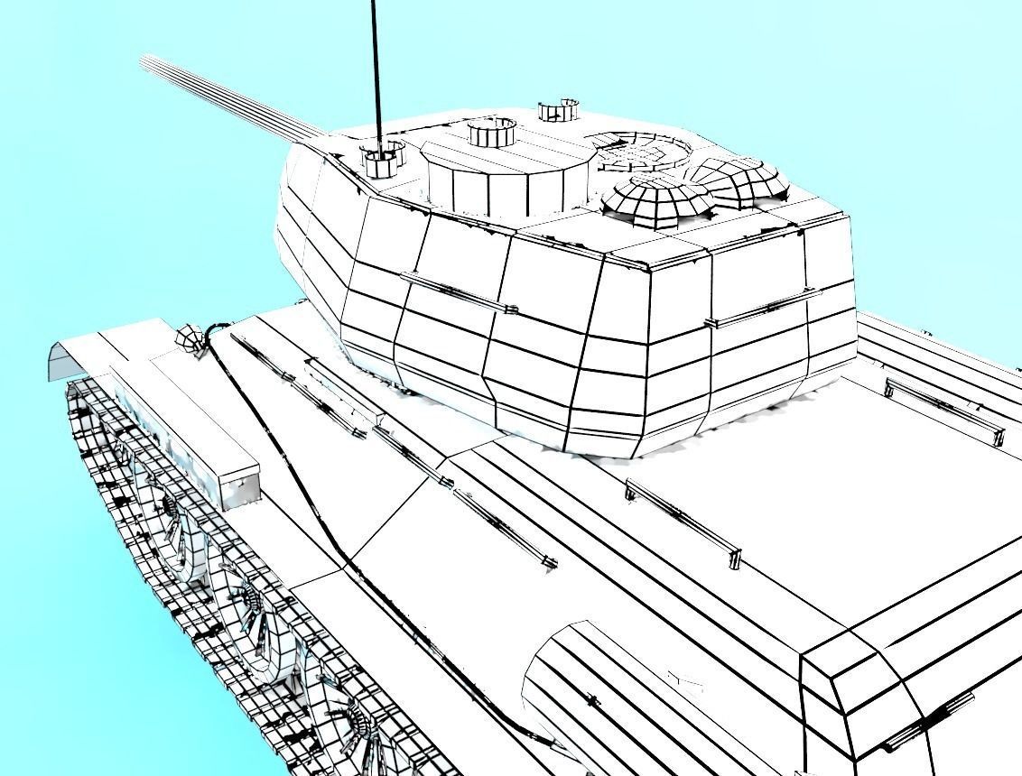 T-34-85  Low-poly 3D model_22