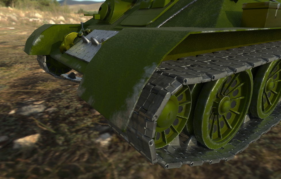 T-34-85  Low-poly 3D model_15