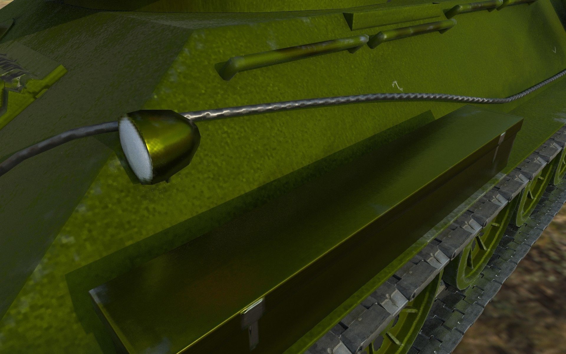T-34-85  Low-poly 3D model_13