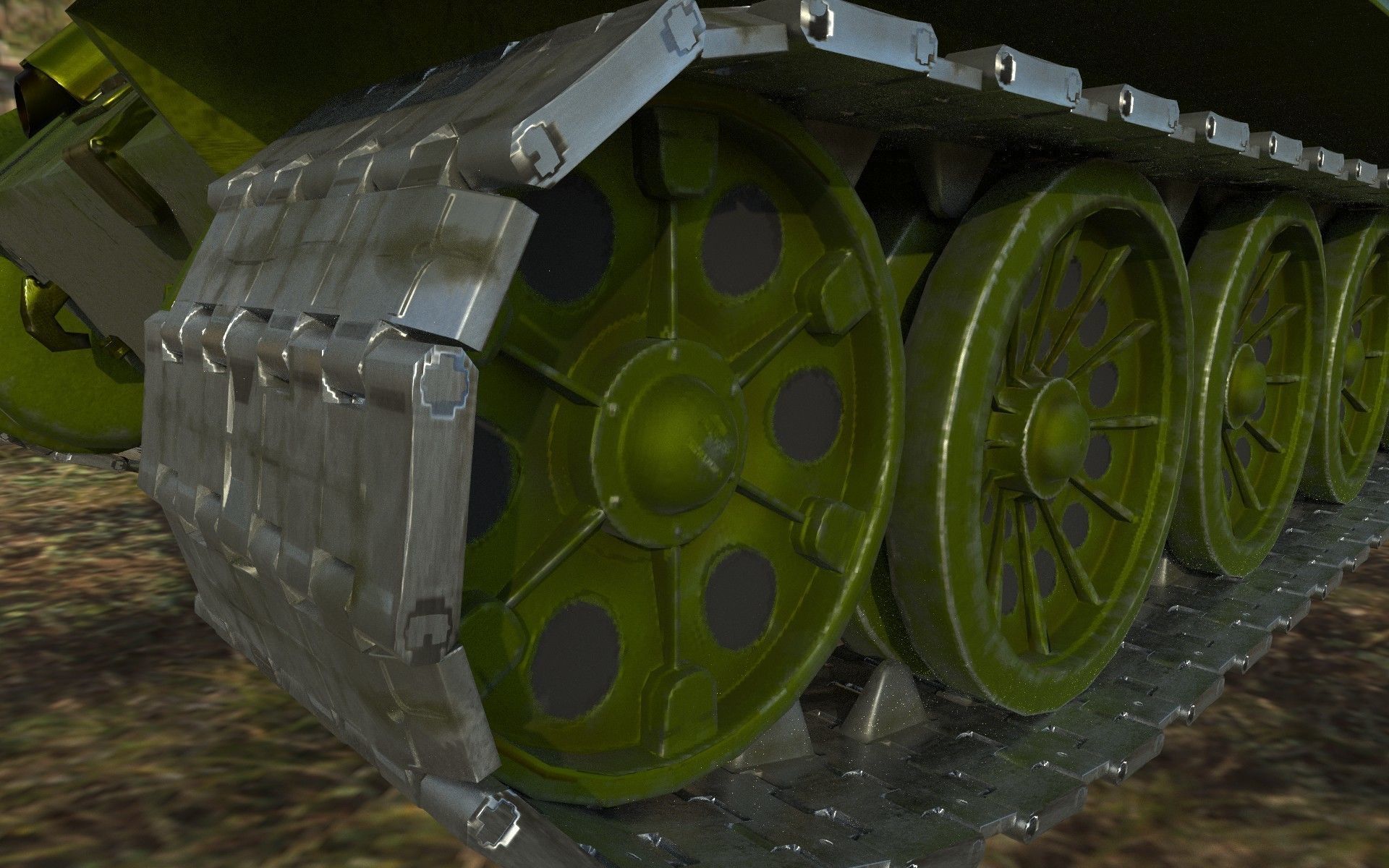T-34-85  Low-poly 3D model_17