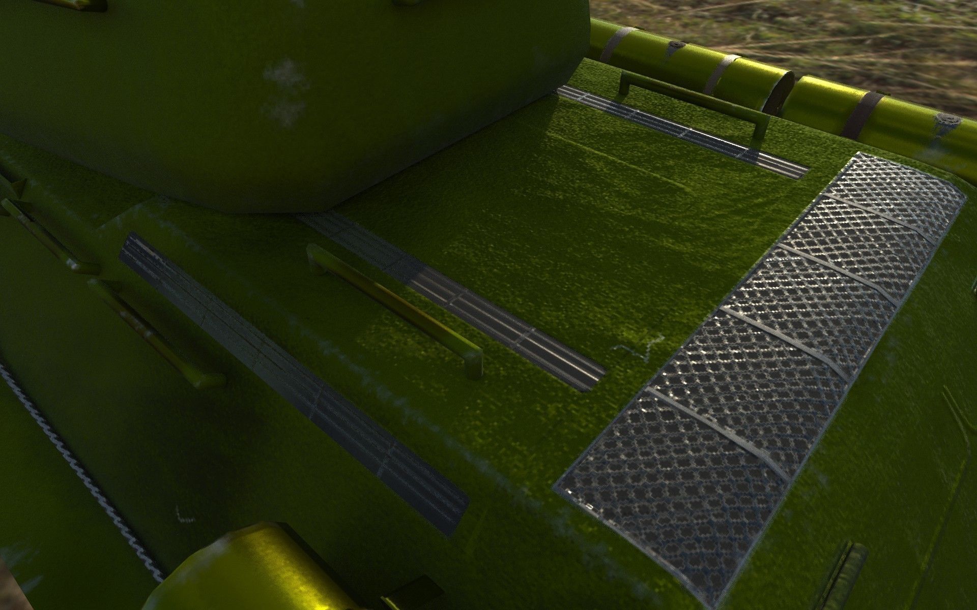 T-34-85  Low-poly 3D model_8