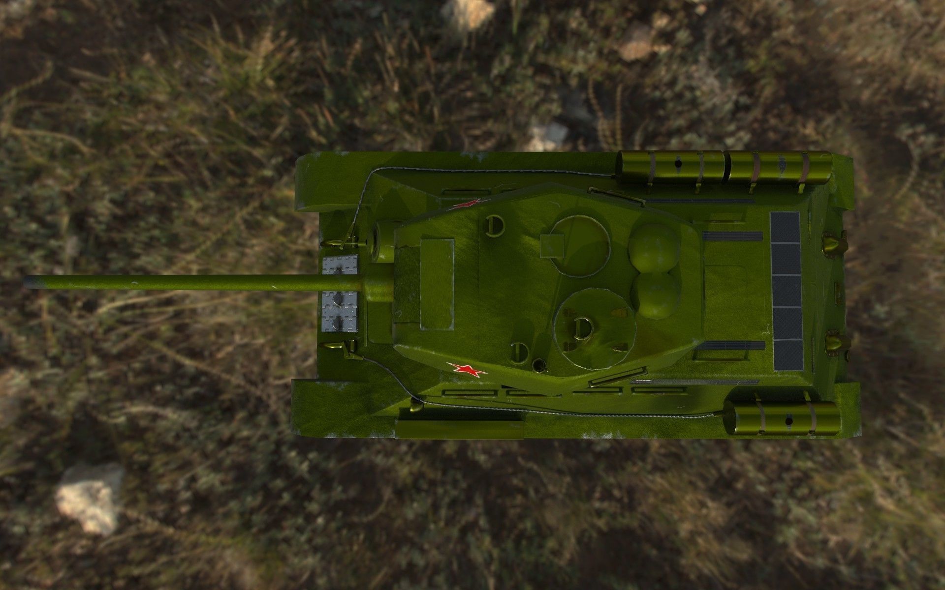T-34-85  Low-poly 3D model_12
